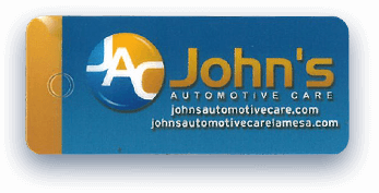 Punch card front | John's Automotive Care La Mesa